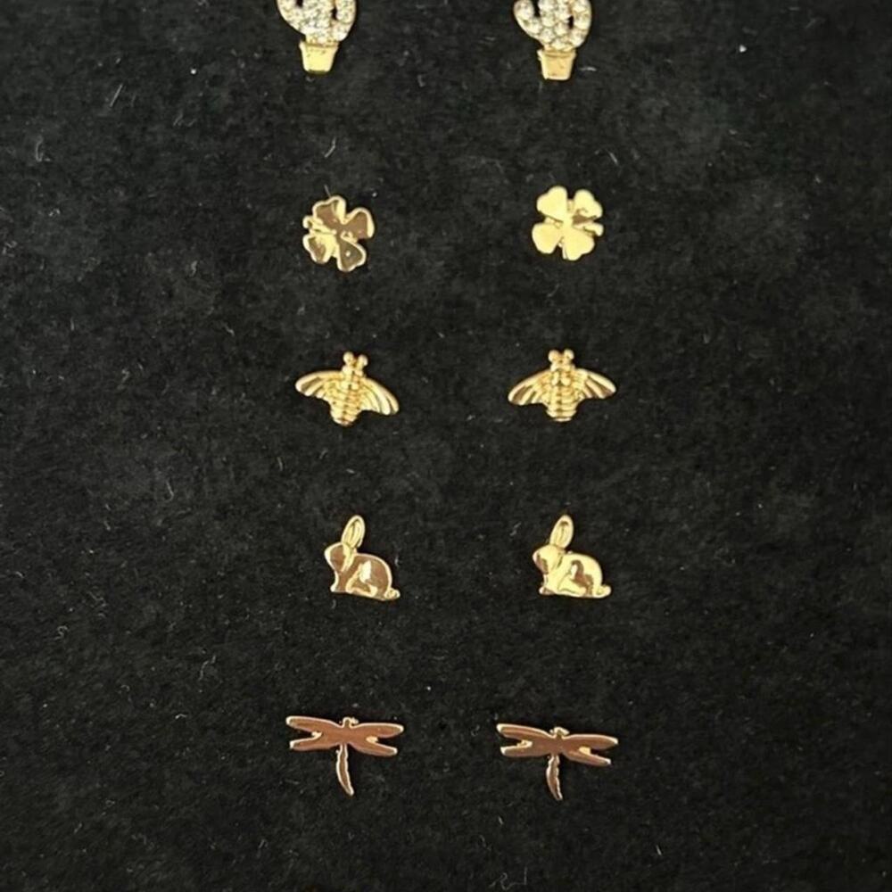 Free People Brooch and Stud Earring Set NWT - Picture 2 of 3